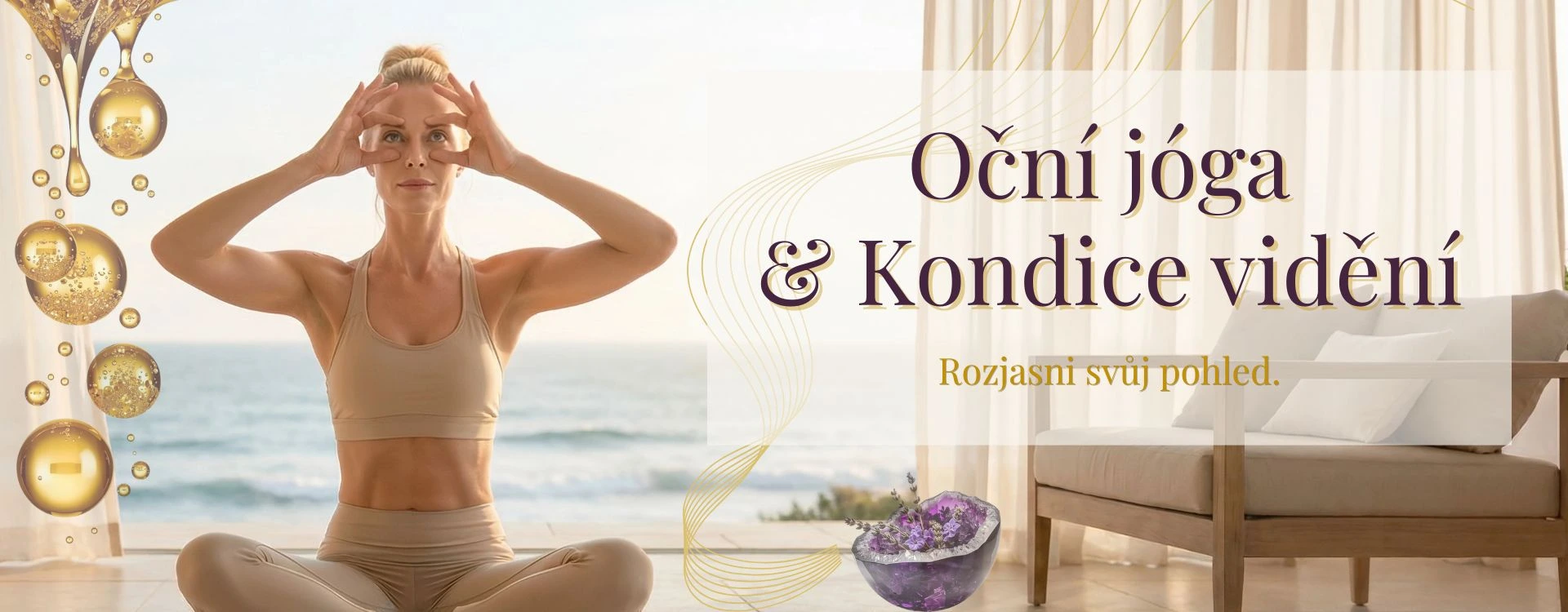 Martina Bajerová – odbornice na&nbsp;oční jógu a&nbsp;trénink kondice vidění.
