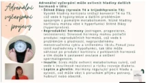 Odborný výklad farmaceutky o&nbsp;vlivu adrenálního vyčerpání na&nbsp;konverzi hormonů štítné žlázy, reprodukci a&nbsp;inzulínovou rezistenci pro&nbsp;kurz hormonální jógy certifikované lektorky Martiny Bajerové.