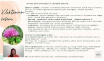 Odborný výklad farmaceutky o&nbsp;fytoestrogenech, izoflavonech z&nbsp;jetele a&nbsp;lignanech pro&nbsp;kurz hormonální jógy certifikované lektorky Martiny Bajerové.