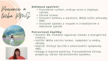 Odborný výklad farmaceutky o&nbsp;prevenci a&nbsp;léčbě PMS pomocí hořčíku, vitamínu B6 a&nbsp;režimových opatření pro&nbsp;kurz hormonální jógy certifikované lektorky Martiny Bajerové.