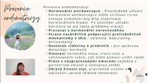 Odborný výklad farmaceutky o&nbsp;prevenci endometriózy, protizánětlivé stravě a&nbsp;vlivu probiotik pro&nbsp;kurz hormonální jógy certifikované lektorky Martiny Bajerové.