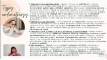 Odborný výklad farmaceutky o&nbsp;typech endometriózy, peritoneální formě, ovariálních cystách a&nbsp;adenomyóze pro&nbsp;kurz hormonální jógy certifikované lektorky Martiny Bajerové.